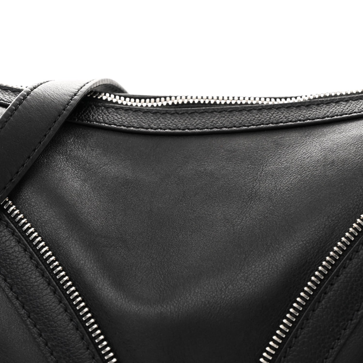 Versace Calfskin Medium Repeat Zip Hobo Black 8 of 11