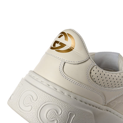 Gucci Calfskin GG Tennis Embossed Perforated Womens Platform 55mm Sneakers 38.5 Great White 12 of 13
