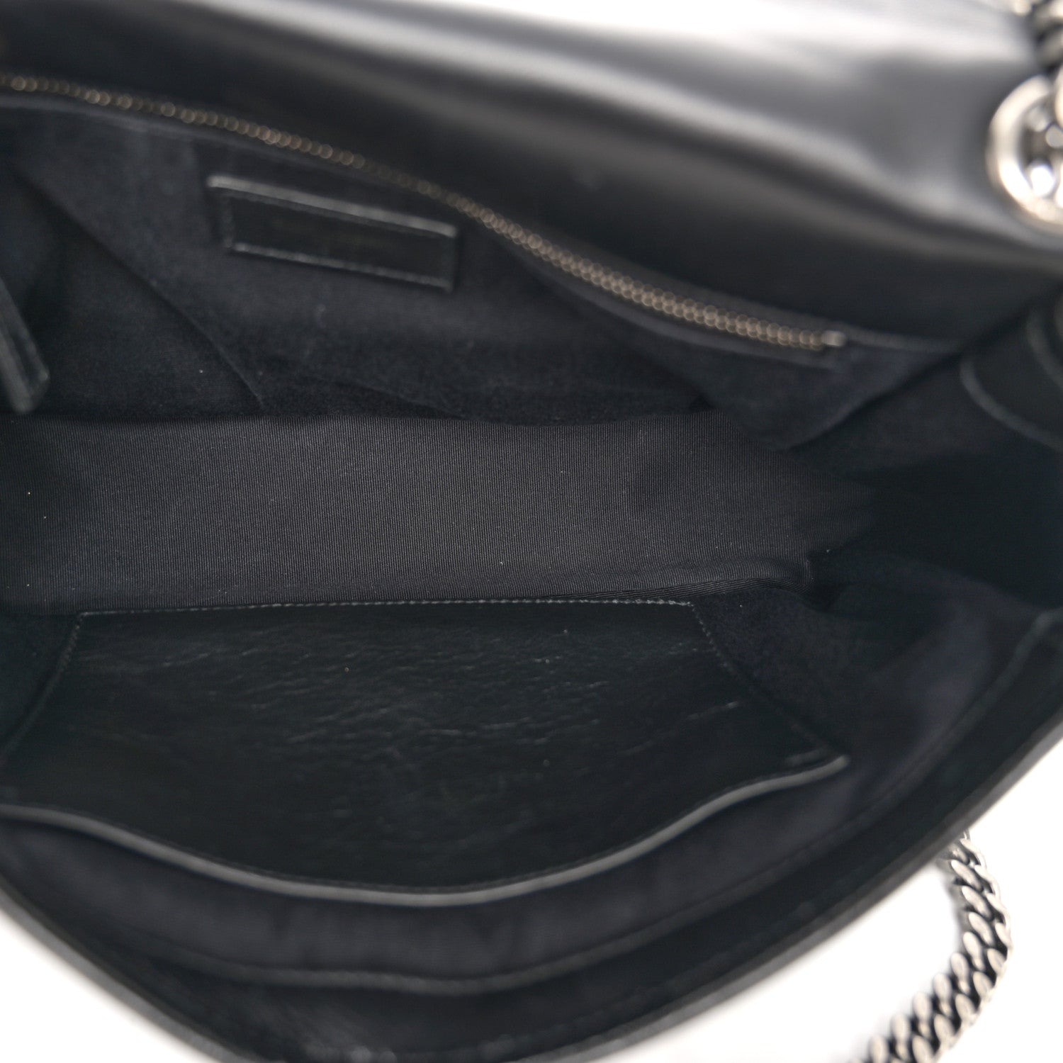 Saint Laurent Crinkled Calfskin Monogram Medium Niki Chain Satchel Black 5 of 10