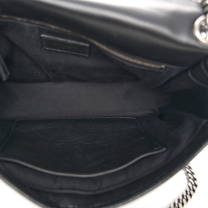 Saint Laurent Crinkled Calfskin Monogram Medium Niki Chain Satchel Black 5 of 10