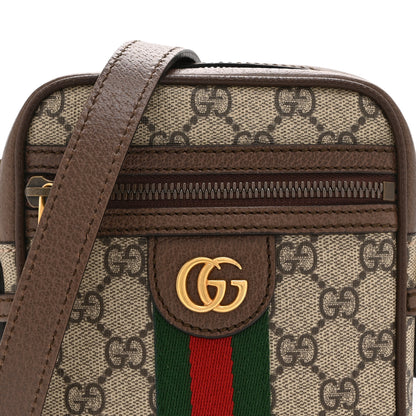 Gucci GG Supreme Monogram Web Mini Ophidia Messenger Brown 9 of 11