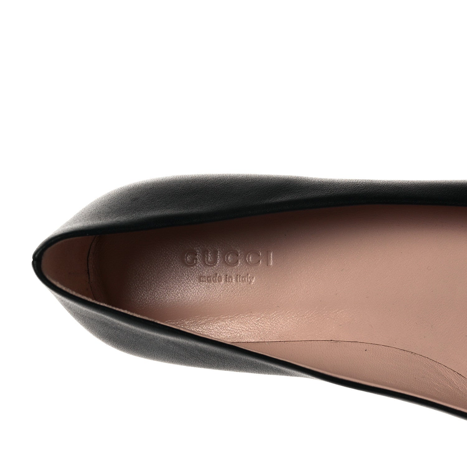 Gucci Calfskin Horsebit Ballerina Flats 36.5 Black 13 of 16