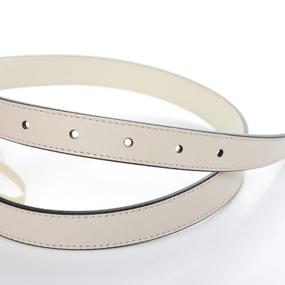 Gucci Calfskin Double G 20mm Belt 70 28 Mystic White 6 of 6