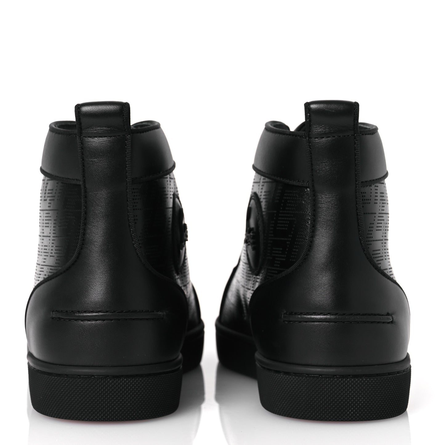 Calfskin Techno Perforated CL Mens Louis Orlato Flat Sneakers 43 Black