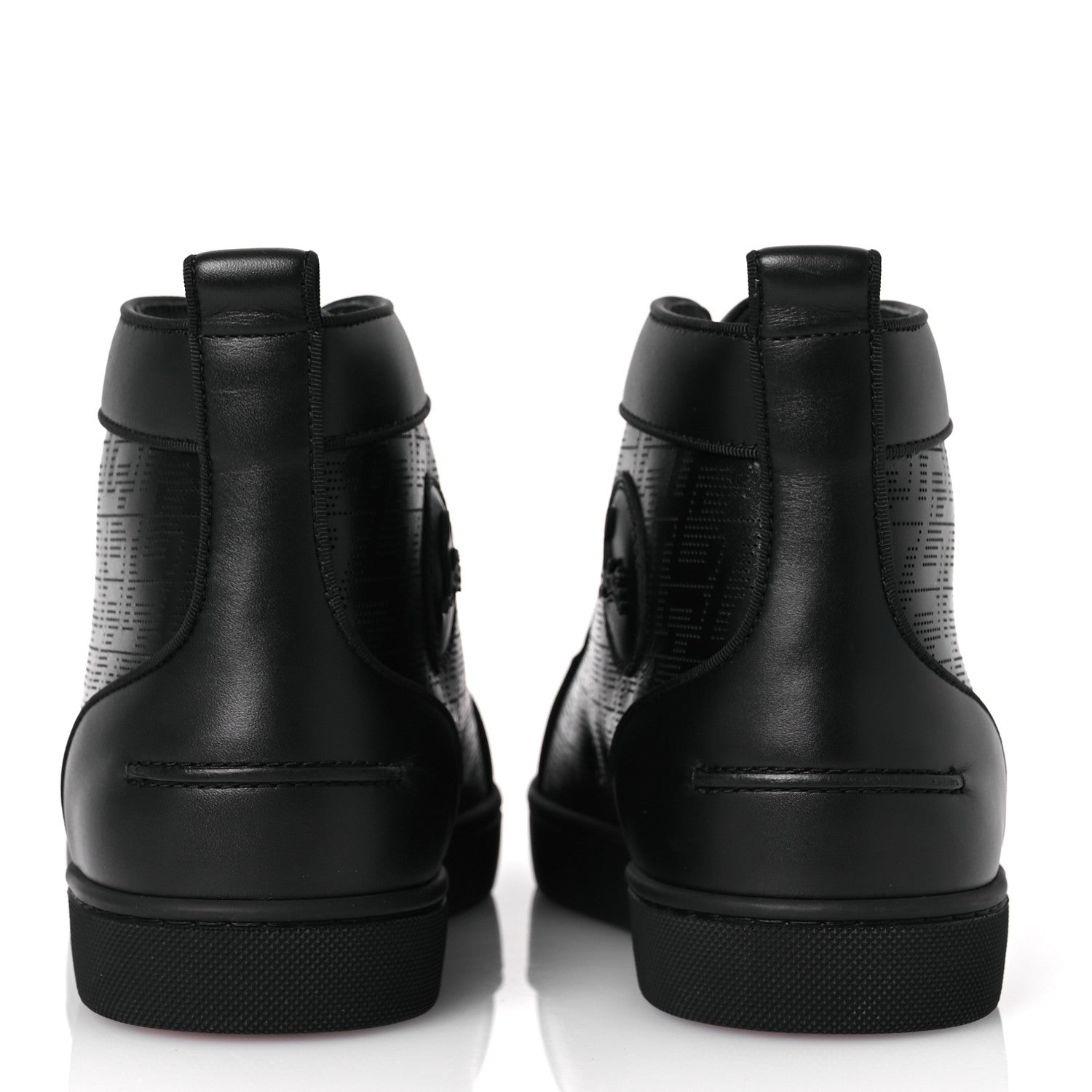 Christian Louboutin Calfskin Techno Perforated CL Mens Louis Orlato Flat Sneakers 43 Black 6 of 12