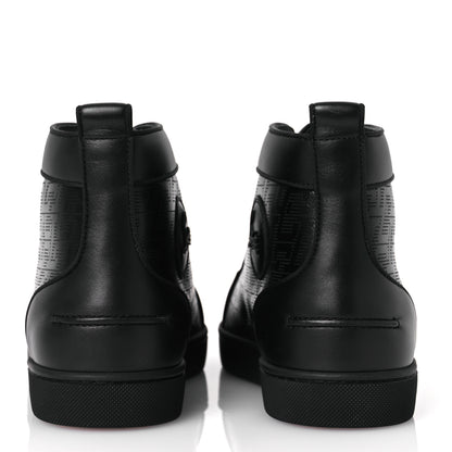 Christian Louboutin Calfskin Techno Perforated CL Mens Louis Orlato Flat Sneakers 43 Black 6 of 12