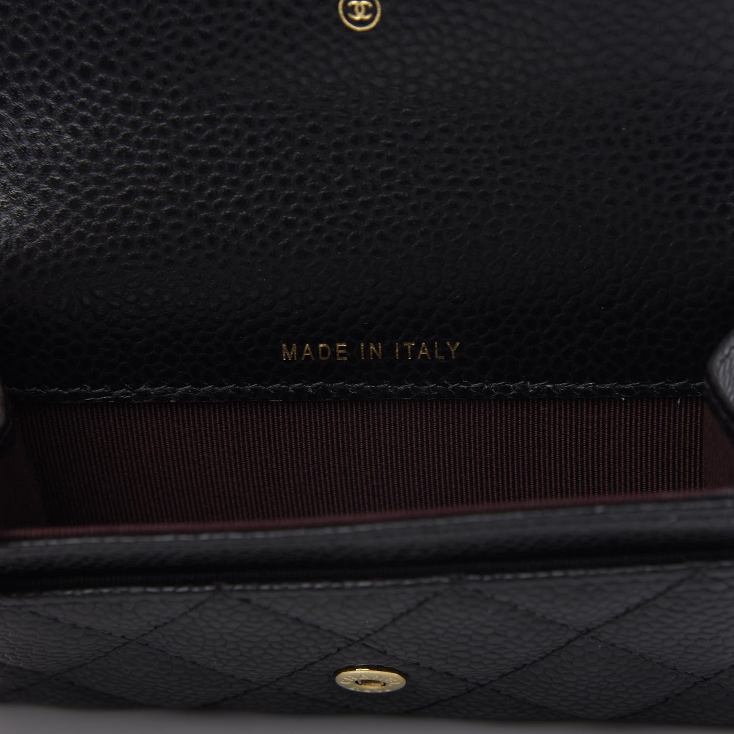 Chanel Caviar Quilted Flap Card Holder Wallet Black 7 of 9