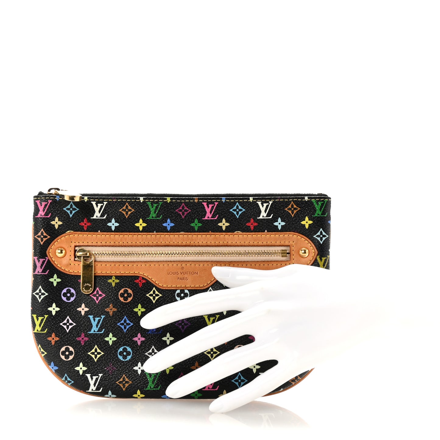 Monogram Multicolor Pochette Plate GM Black