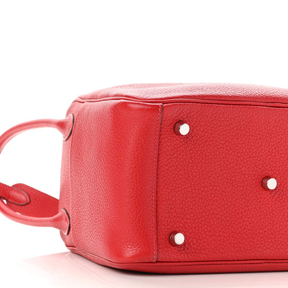 Hermes Taurillon Clemence Lindy 26 Rouge Casaque 9 of 9