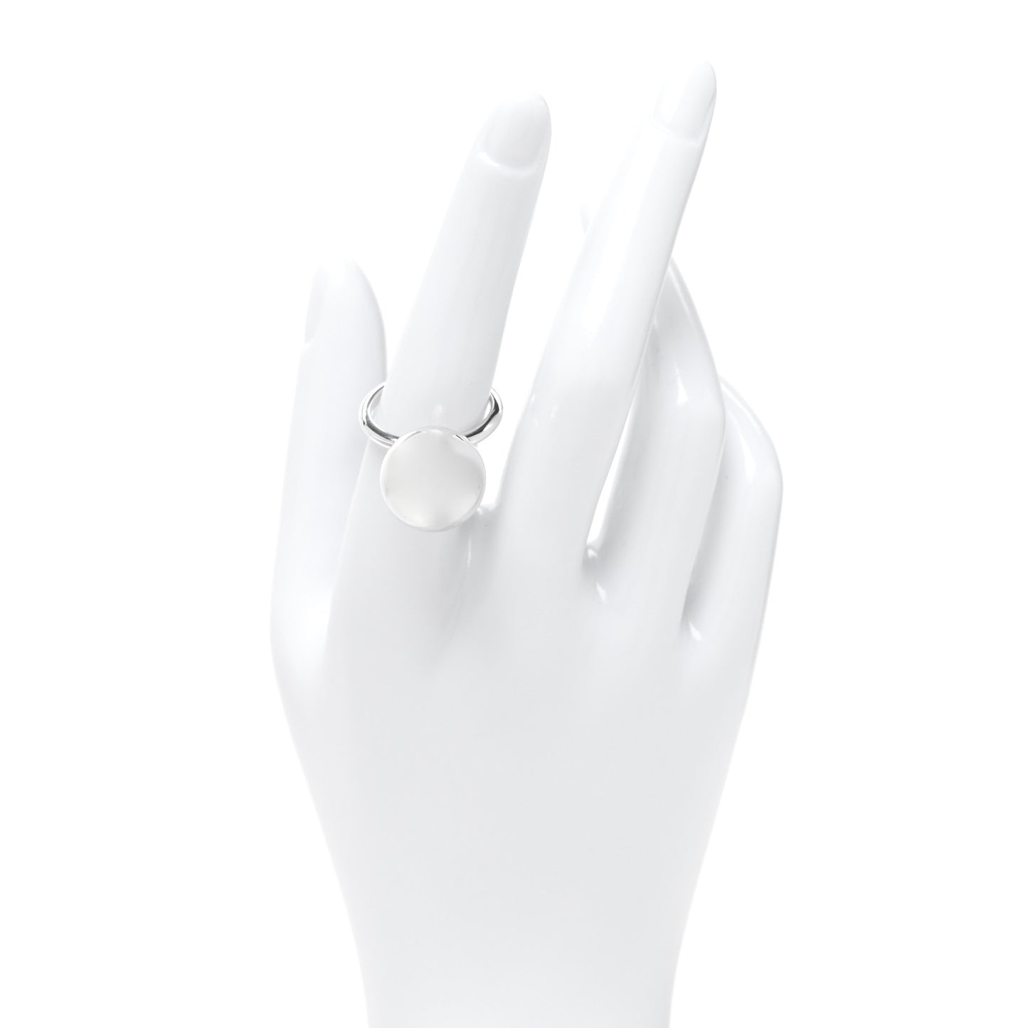 Sterling Silver 15.75mm Hardwear Ball Ring 55 7.25