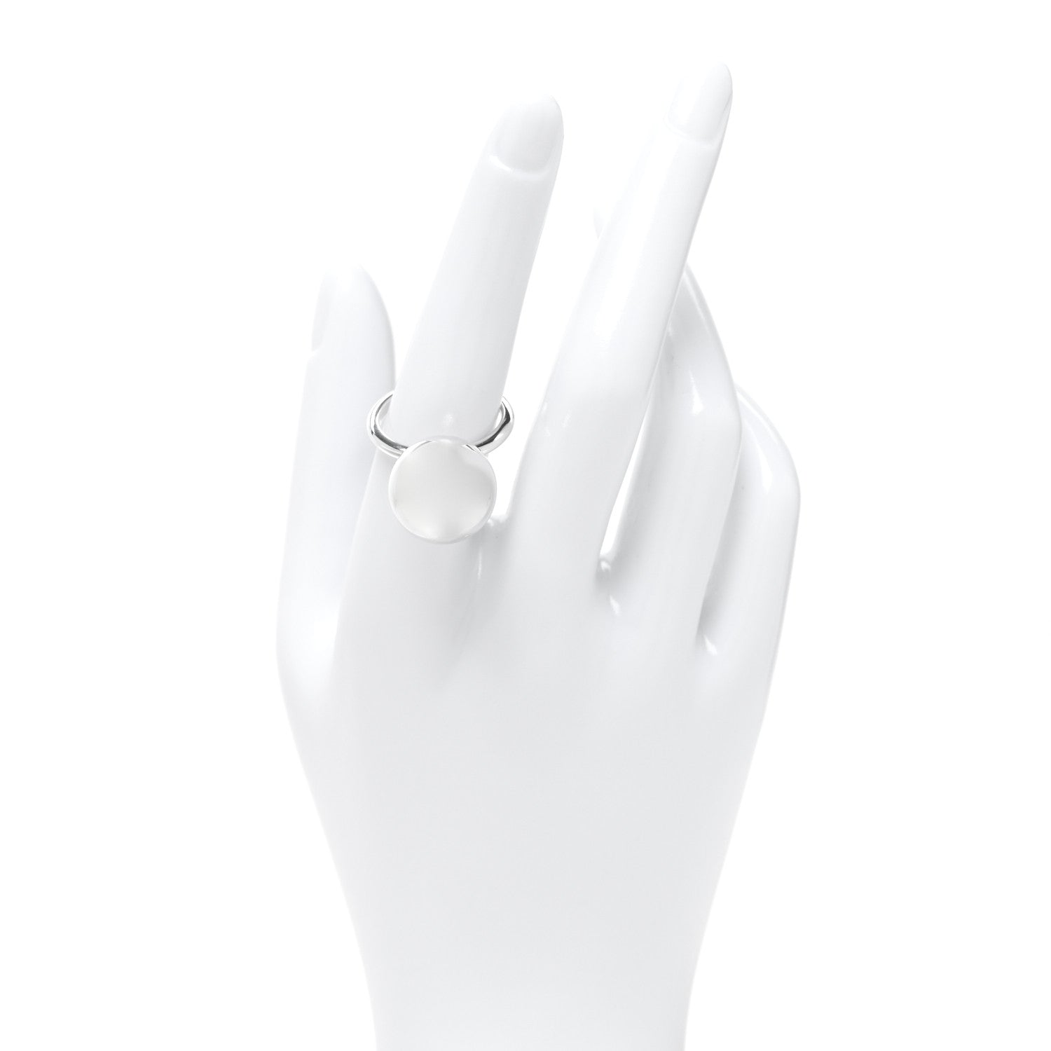 Tiffany Sterling Silver 15.75mm Hardwear Ball Ring 55 7.25 2 of 4