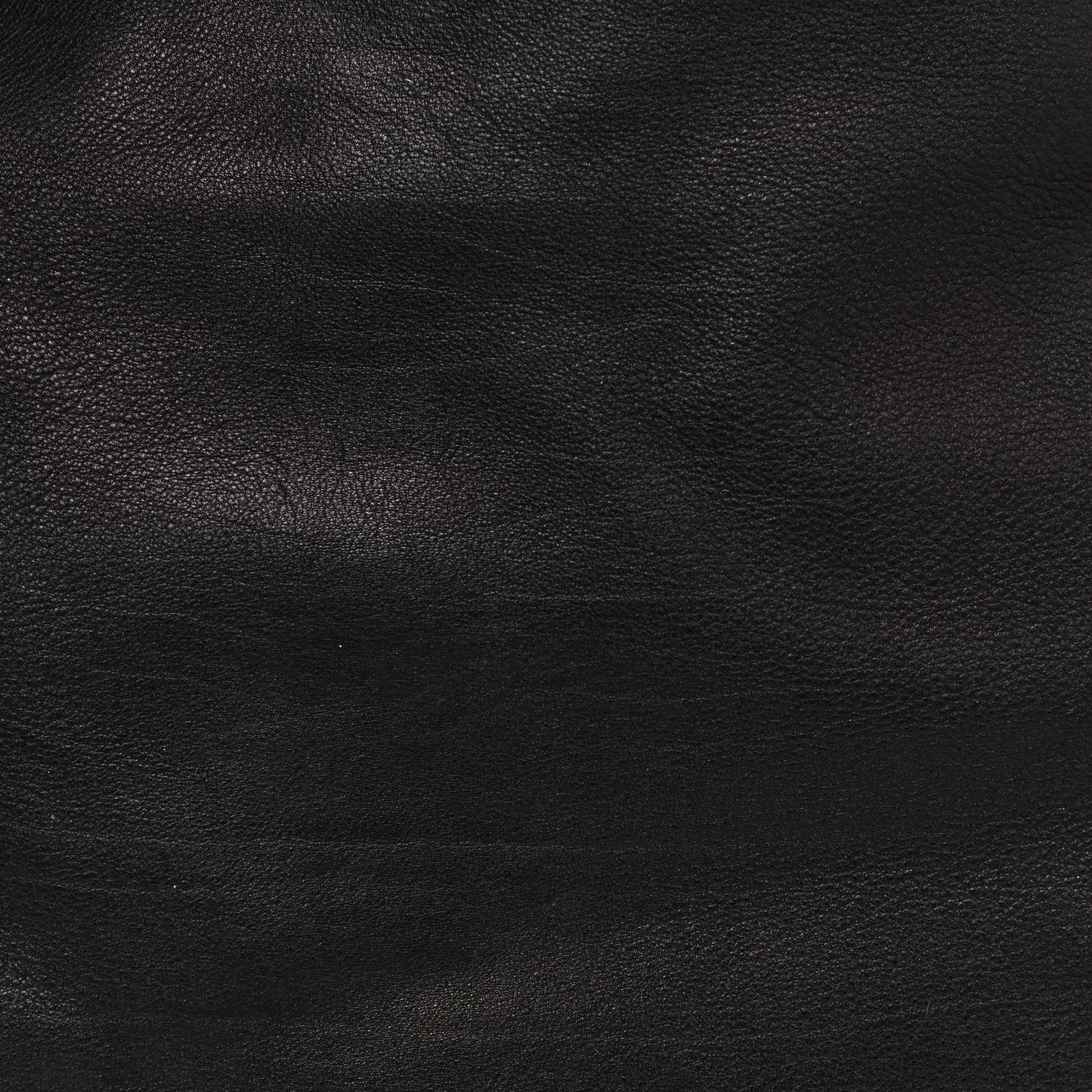 Calfskin Zipper Strap Hobo Black