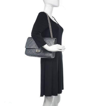 Chanel Aged Calfskin Quilted 50th Anniversary 2.55 Reissue 227 Flap Grey 3 of 13