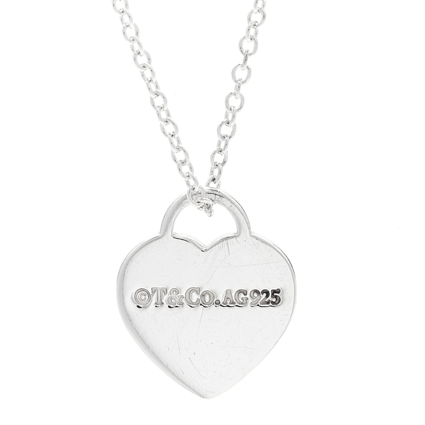 Sterling Silver Mini Mom Heart Tag Pendant Necklace