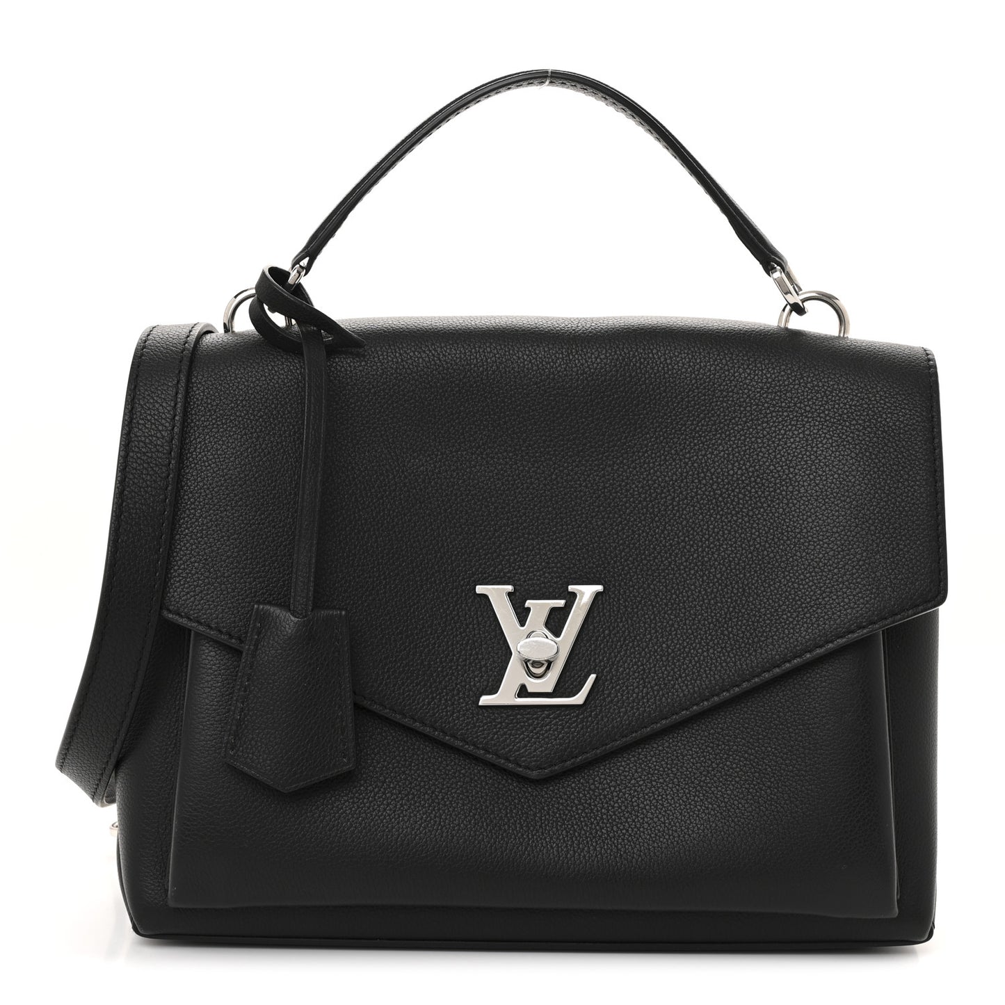 Soft Calfskin My Lockme Top Handle Black