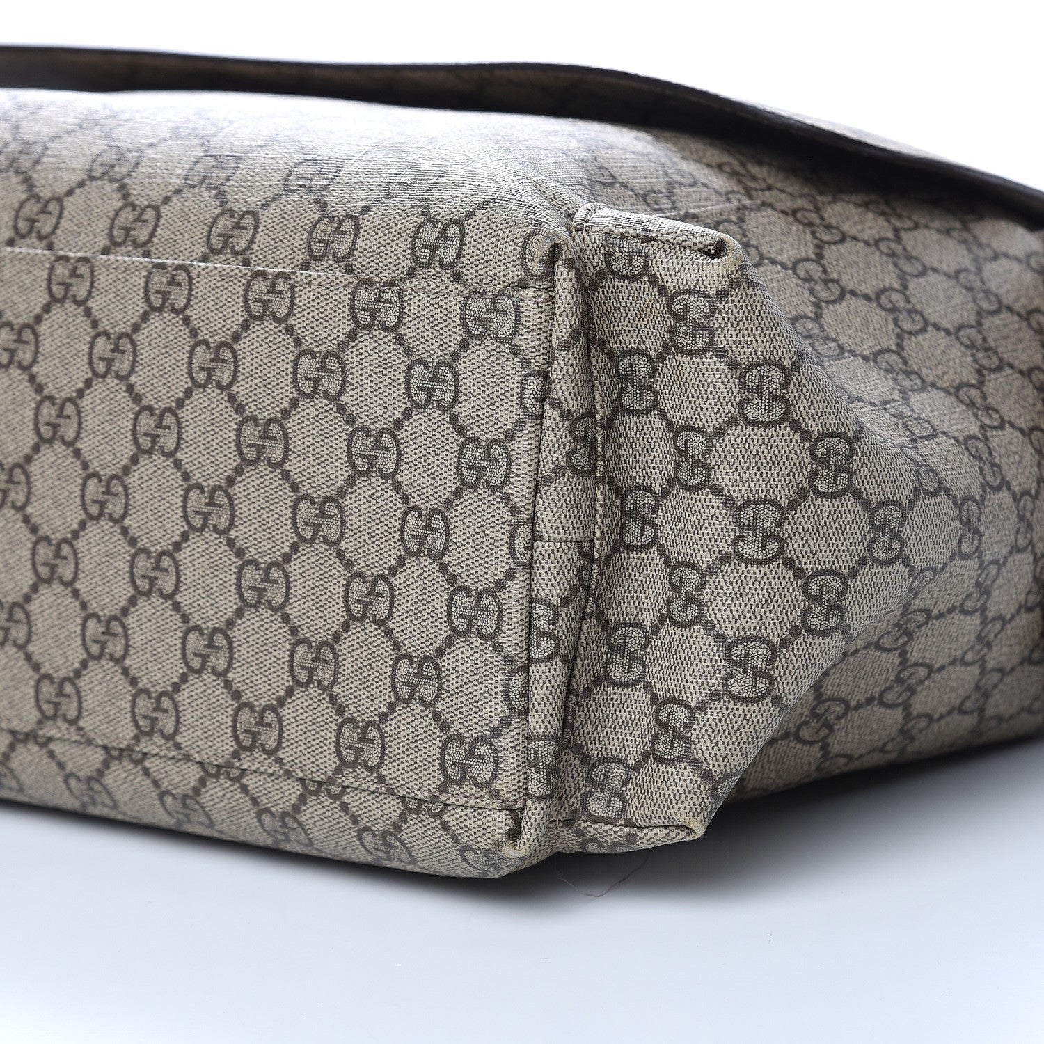 Gucci GG Plus Monogram Messenger Diaper Bag Dark Brown 11 of 13