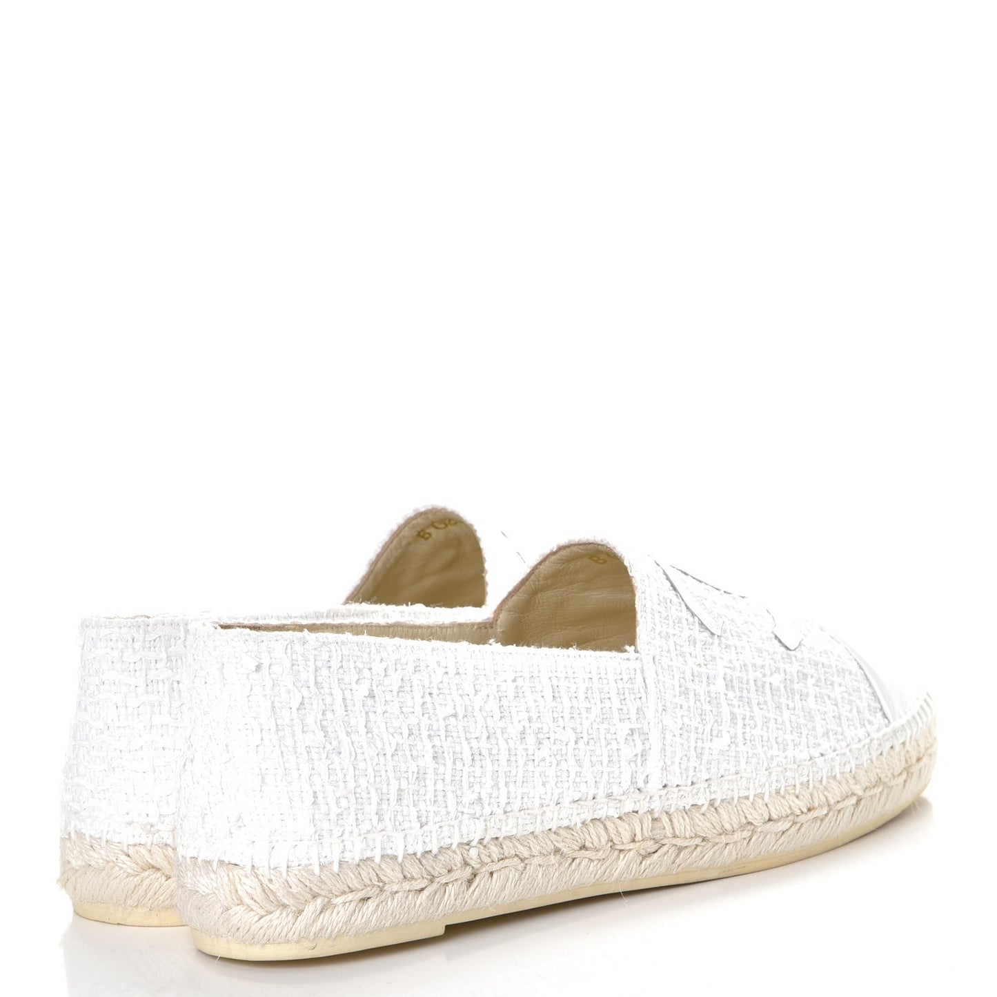 Tweed Patent CC Espadrilles 42 White