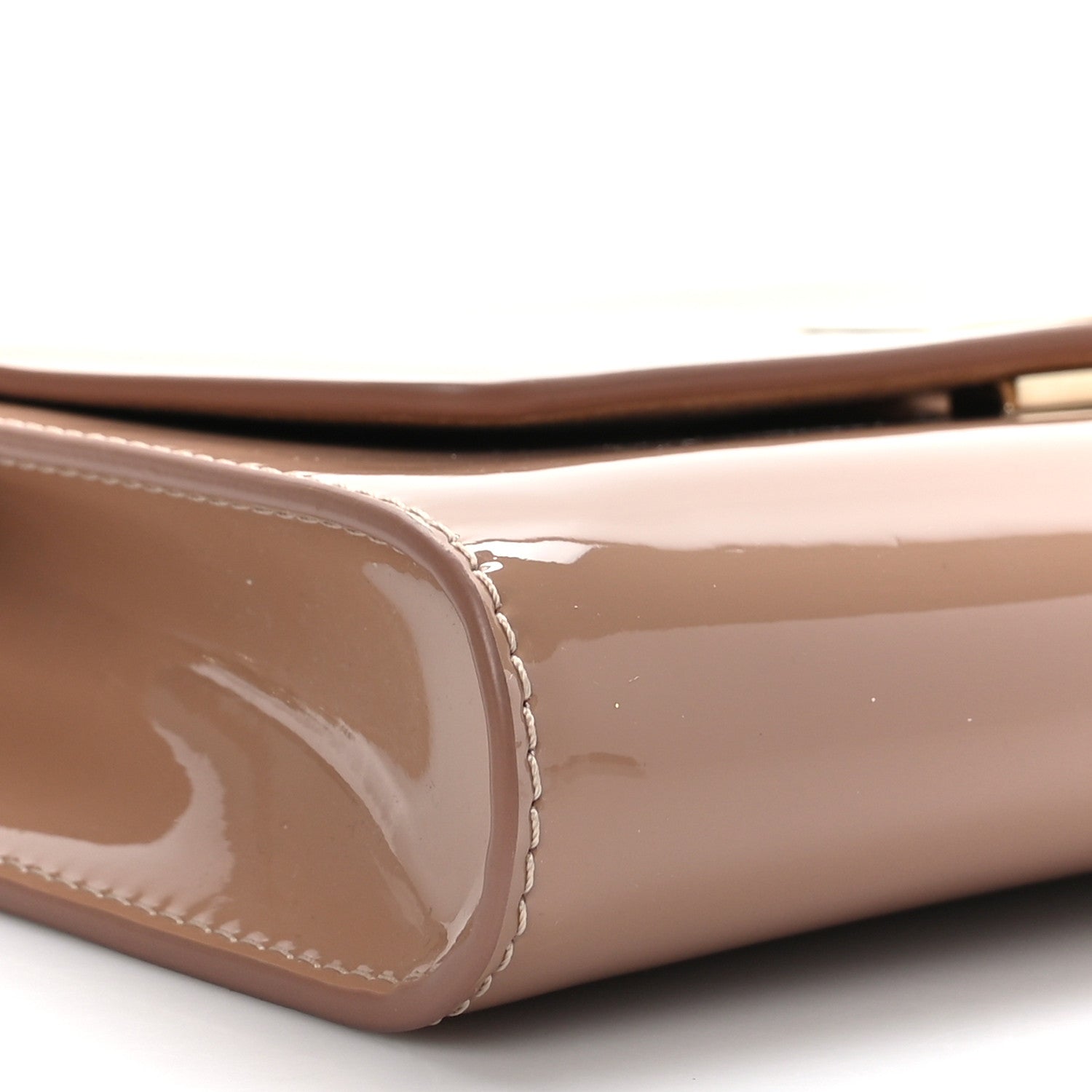 Christian Louboutin Patent Vero Dodat Clutch Nude 7 of 8