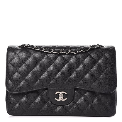 Chanel Caviar Quilted Jumbo Double Flap Black 1 of 9