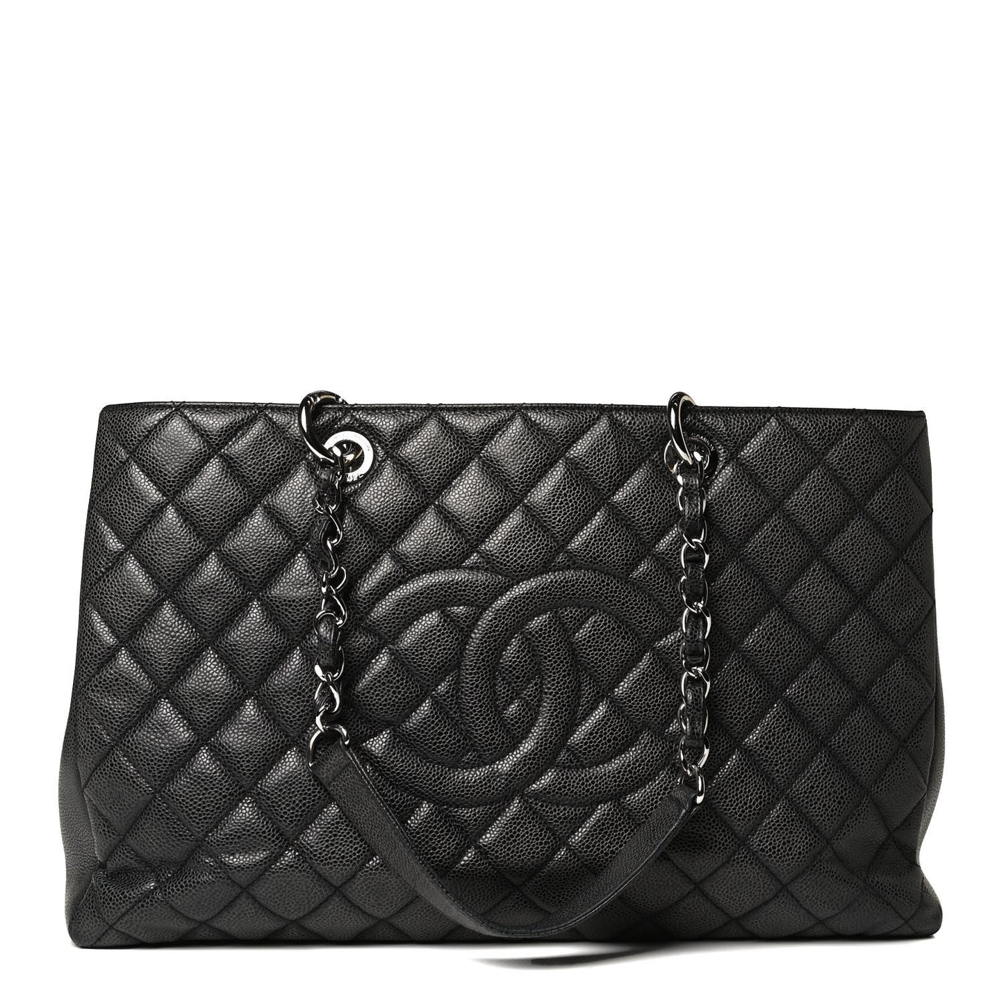 Caviar Quilted XL Grand Shopping Tote GST Black