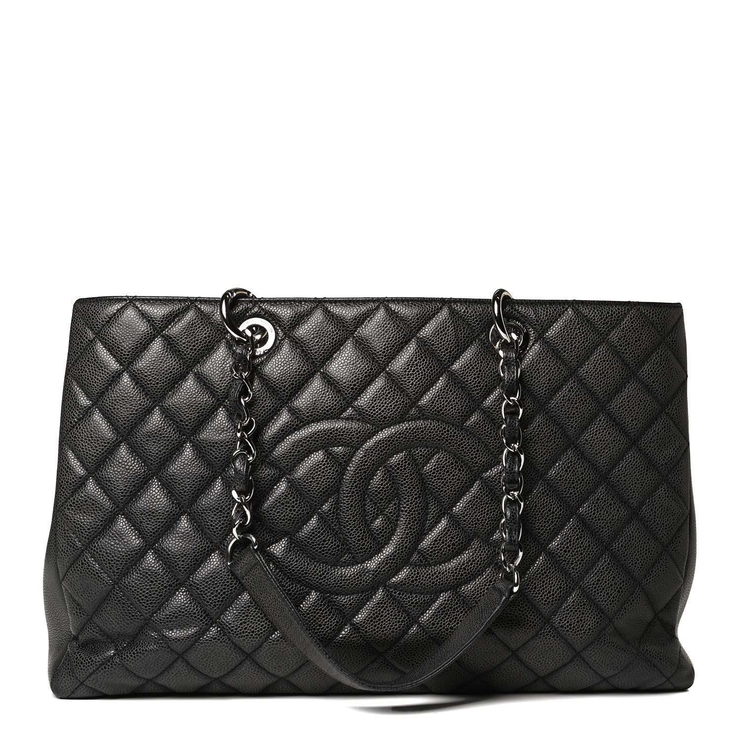 Chanel Caviar Quilted XL Grand Shopping Tote GST Black 1 of 16