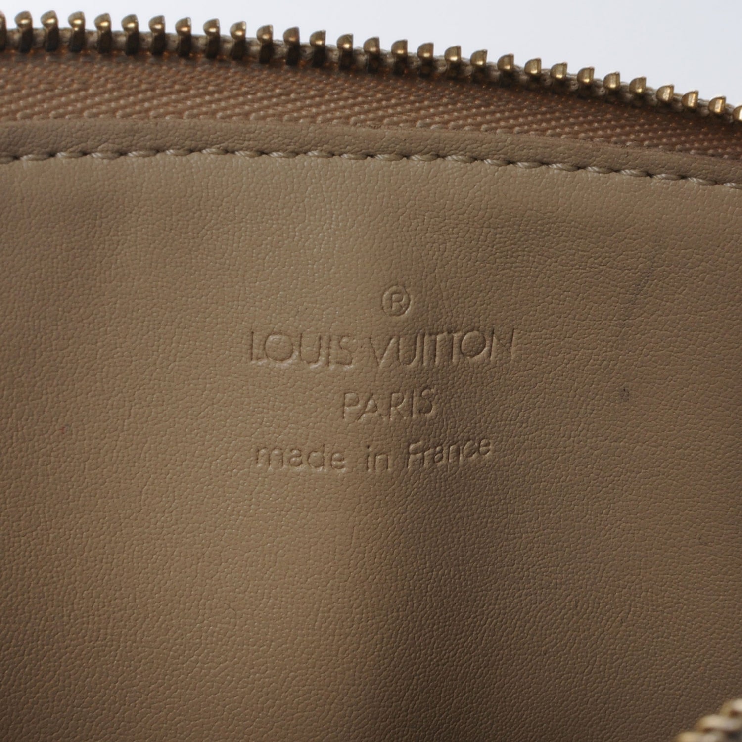 Louis Vuitton Vernis Lexington Fleurs Pochette Beige 5 of 7