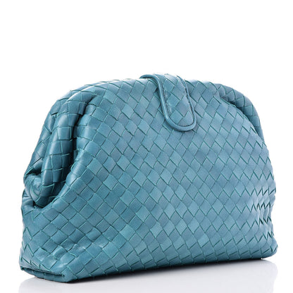 Bottega Veneta Nappa Intrecciato The Lauren 1980 Clutch Aqua 3 of 8