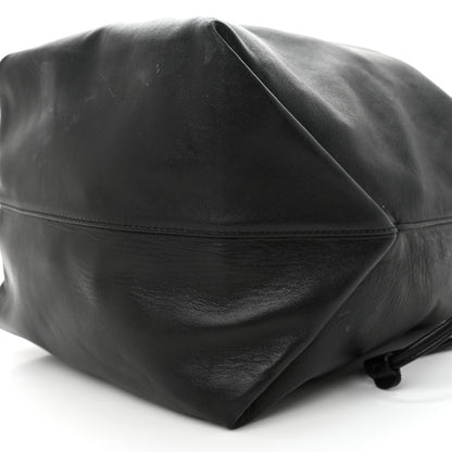 Saint Laurent Lambskin Teddy Drawstring Bag Black 10 of 12