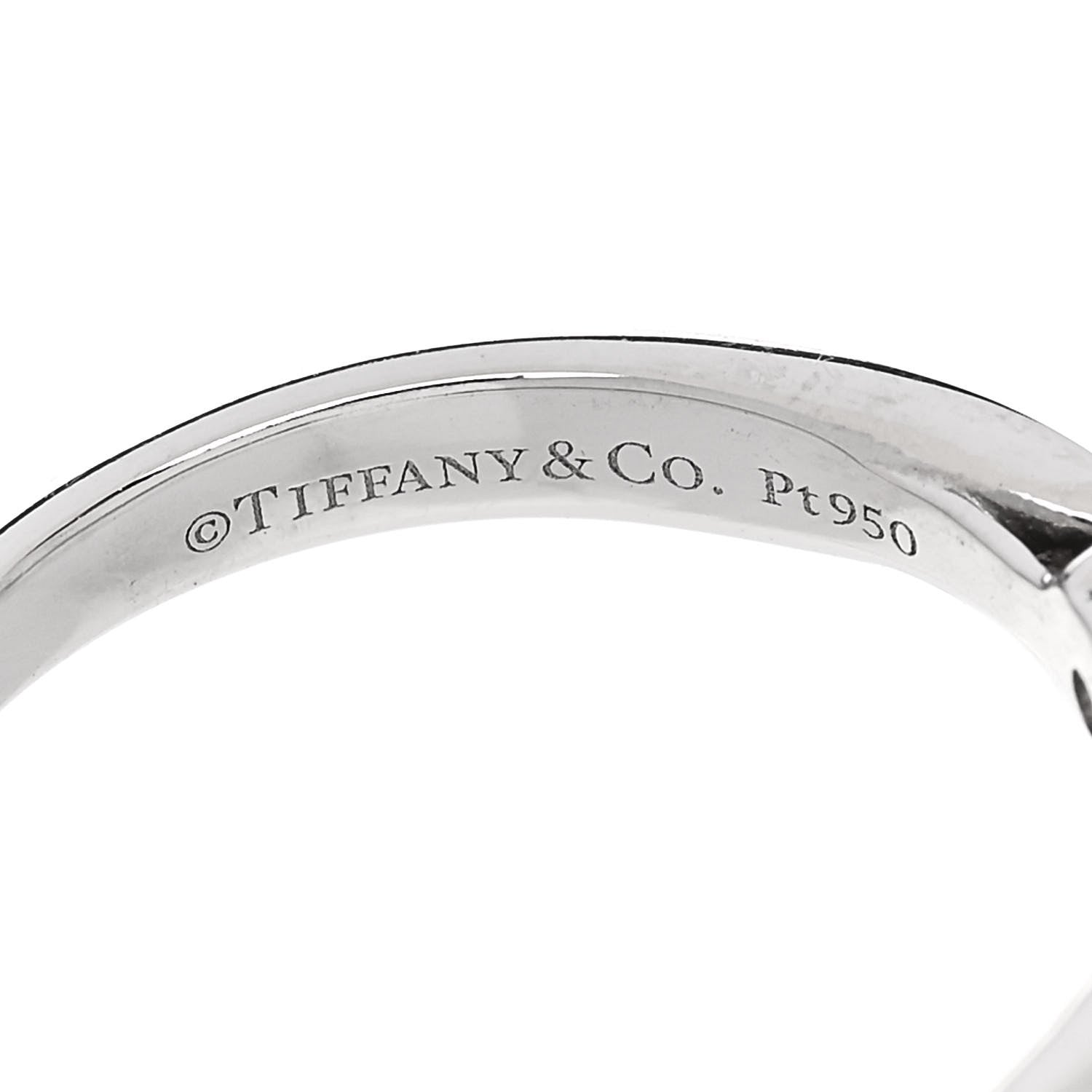 Tiffany Platinum Diamond .23ct Harmony Solitaire Engagement Ring 48 4.5 5 of 7