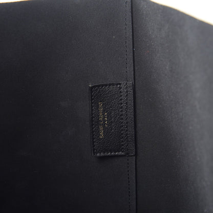 Saint Laurent Calfskin Large Shopping Tote Black 8 of 10