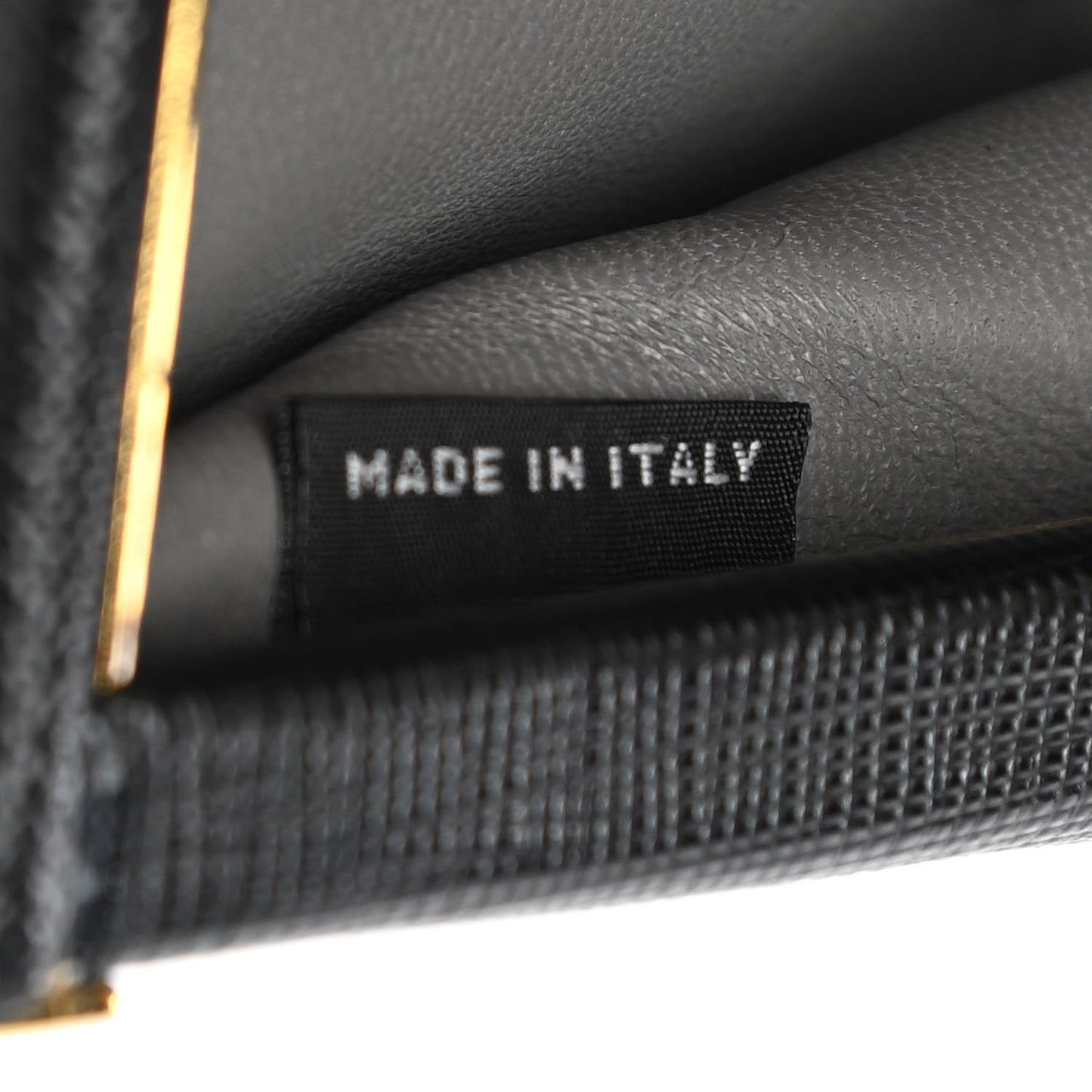 Saffiano Frame Clutch Black