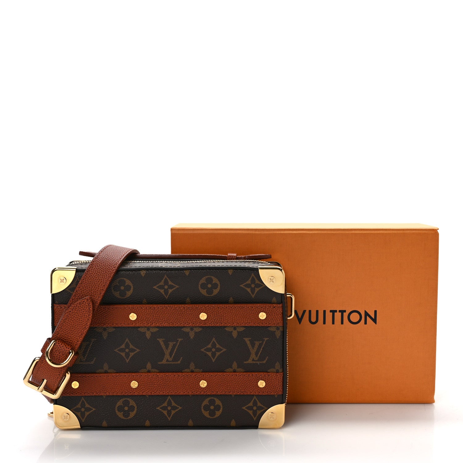 Louis Vuitton X NBA Grained Calfskin Monogram Handle Trunk Brown