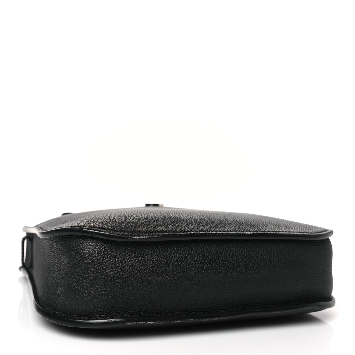 Grained Calfskin Fleur Crossbody Black
