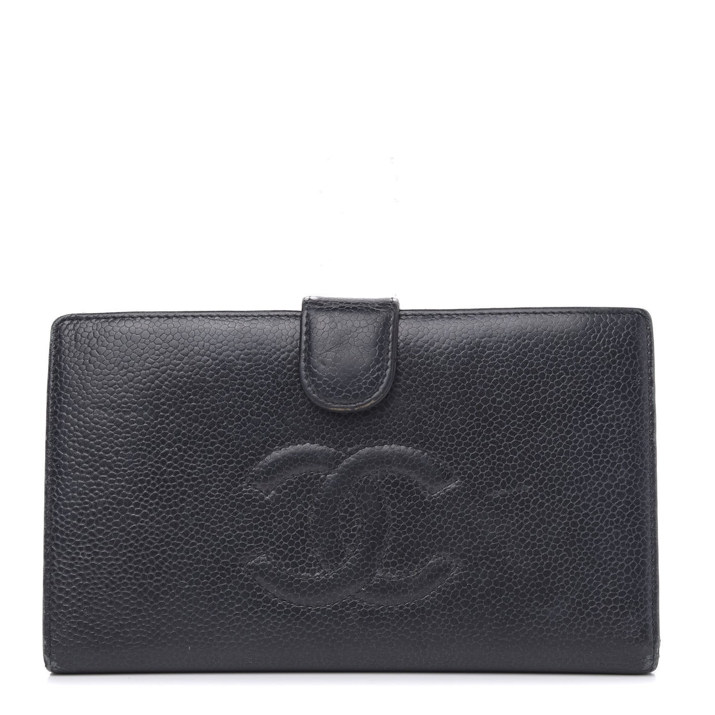 Caviar Timeless CC French Wallet Black