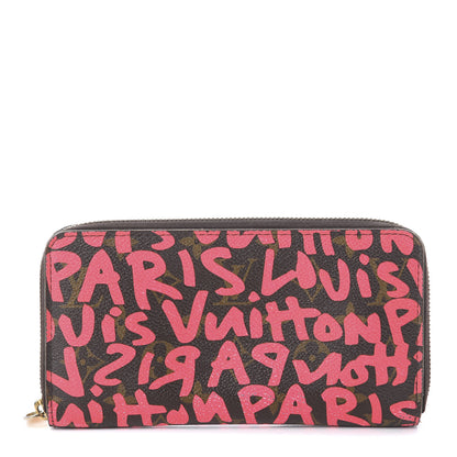 Louis Vuitton Monogram Graffiti Zippy Wallet Fuchsia 1 of 5