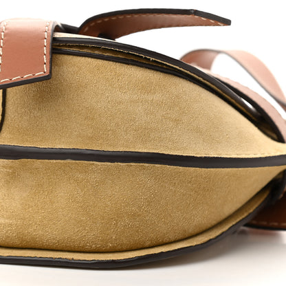 Loewe Calfskin Suede Mini Gate Belt Bag Gold Tan 8 of 9