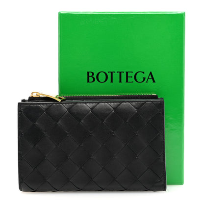 Bottega Veneta Nappa Intrecciato Medium Bi-Fold Zip Wallet Black 7 of 7