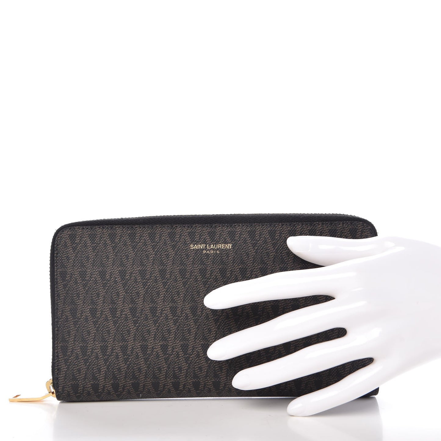 Toile Monogram Classic Zip Around Wallet Black