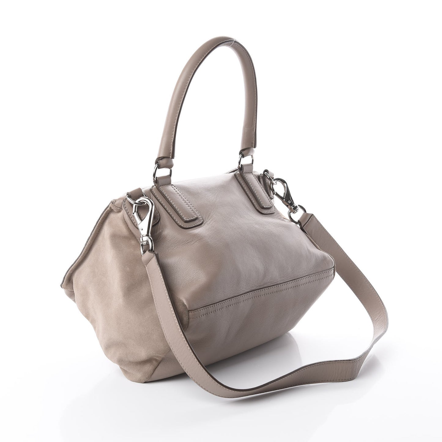 Calfskin Crocodile Embossed Medium Pandora Taupe