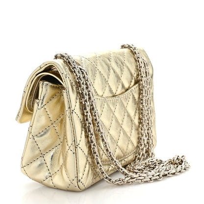 Chanel Metallic Aged Calfskin 2.55 Reissue 224 Flap Gold 3 of 9