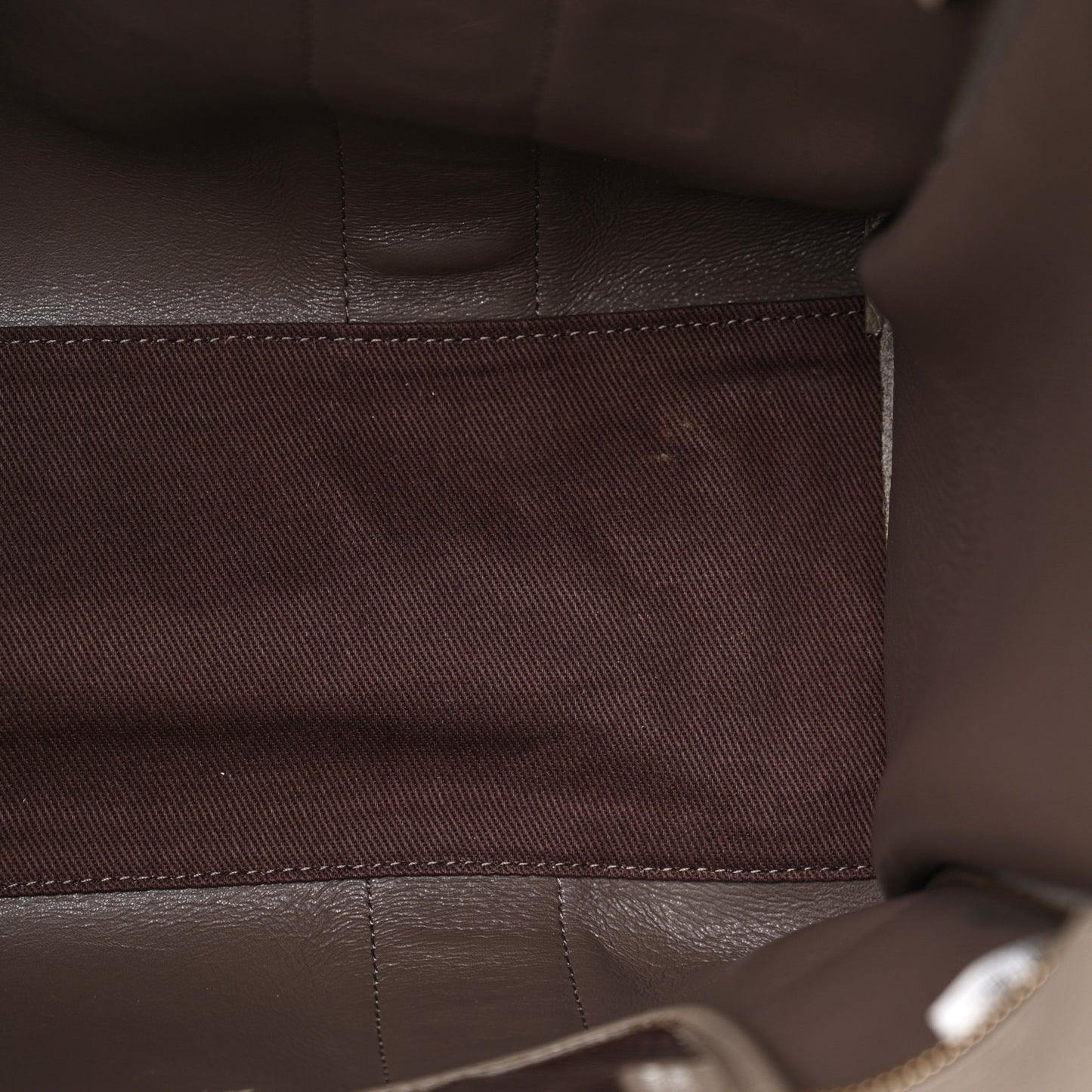 Grained Calfskin Large The Tote Bag Cement