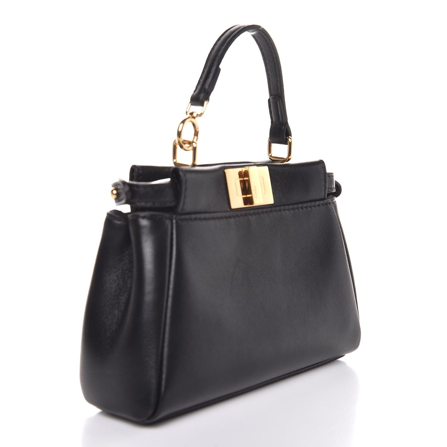 Nappa Micro Peekaboo Iconic Satchel Black