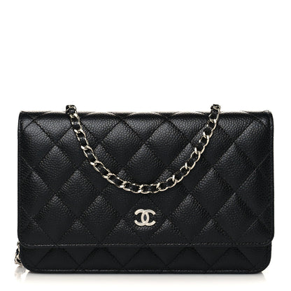 Chanel Caviar Quilted Wallet On Chain WOC Black 1 of 9