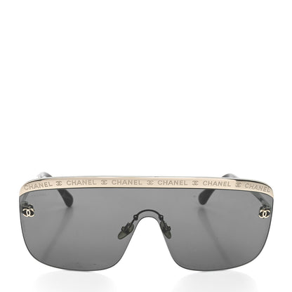 Chanel Metal Shield Sunglasses 71507 Gold 2 of 7