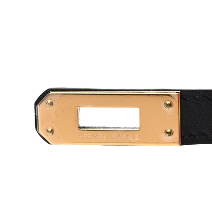 Hermes Swift Kelly Pochette Clutch Black 24 of 25