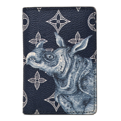 Louis Vuitton Savane Monogram Chapman Rhinoceros Pocket Organizer Encre 1 of 10