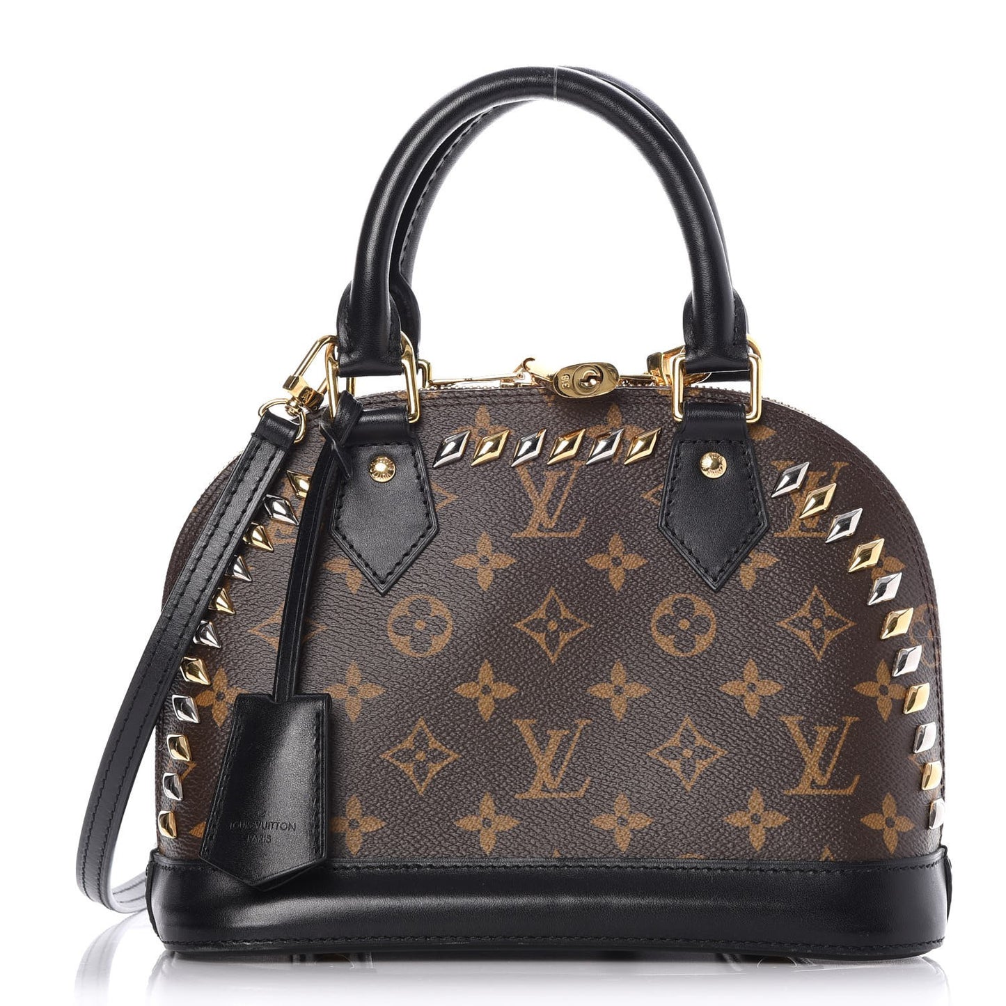 Monogram Macassar Studded Alma BB