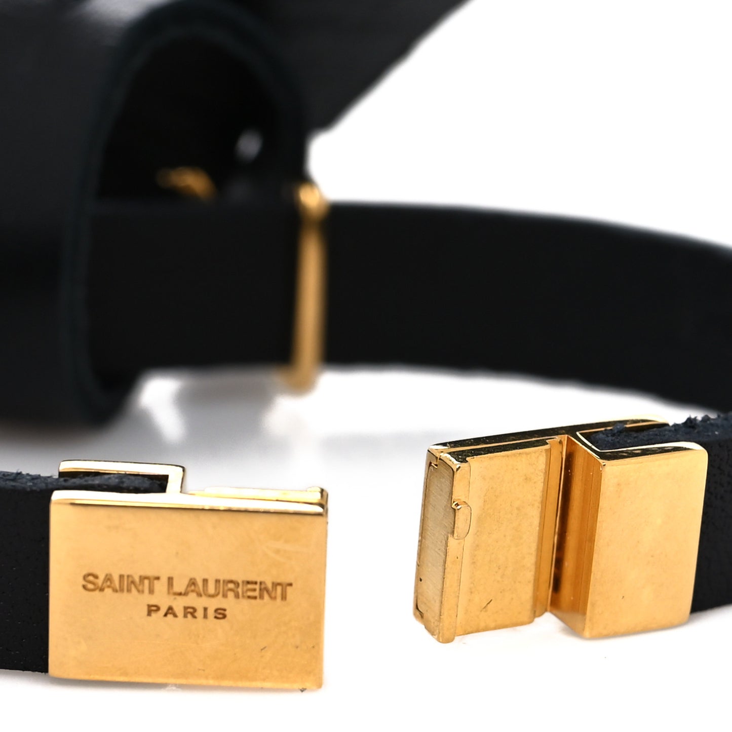 Calfskin Opyum Double Wrap Bracelet Black