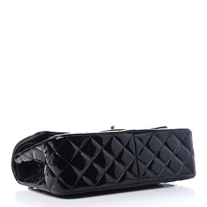 Chanel Patent Quilted Jumbo Double Flap Black 3 of 7
