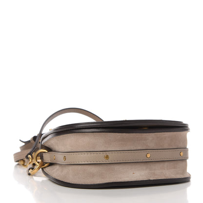 Chloe Calfskin Suede Small Nile Bracelet Bag Motty Grey 4 of 10